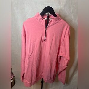 Peter Millar Pink Quarter-Zip Pullover